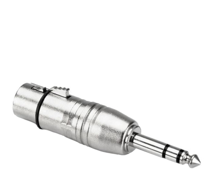 Kabel audio Hosa Adapter gniazdo XLR – wtyk TRS 6.35mm